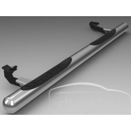 Боковые пороги (трубы) с площадками для Volkswagen Crafter (короткая база)